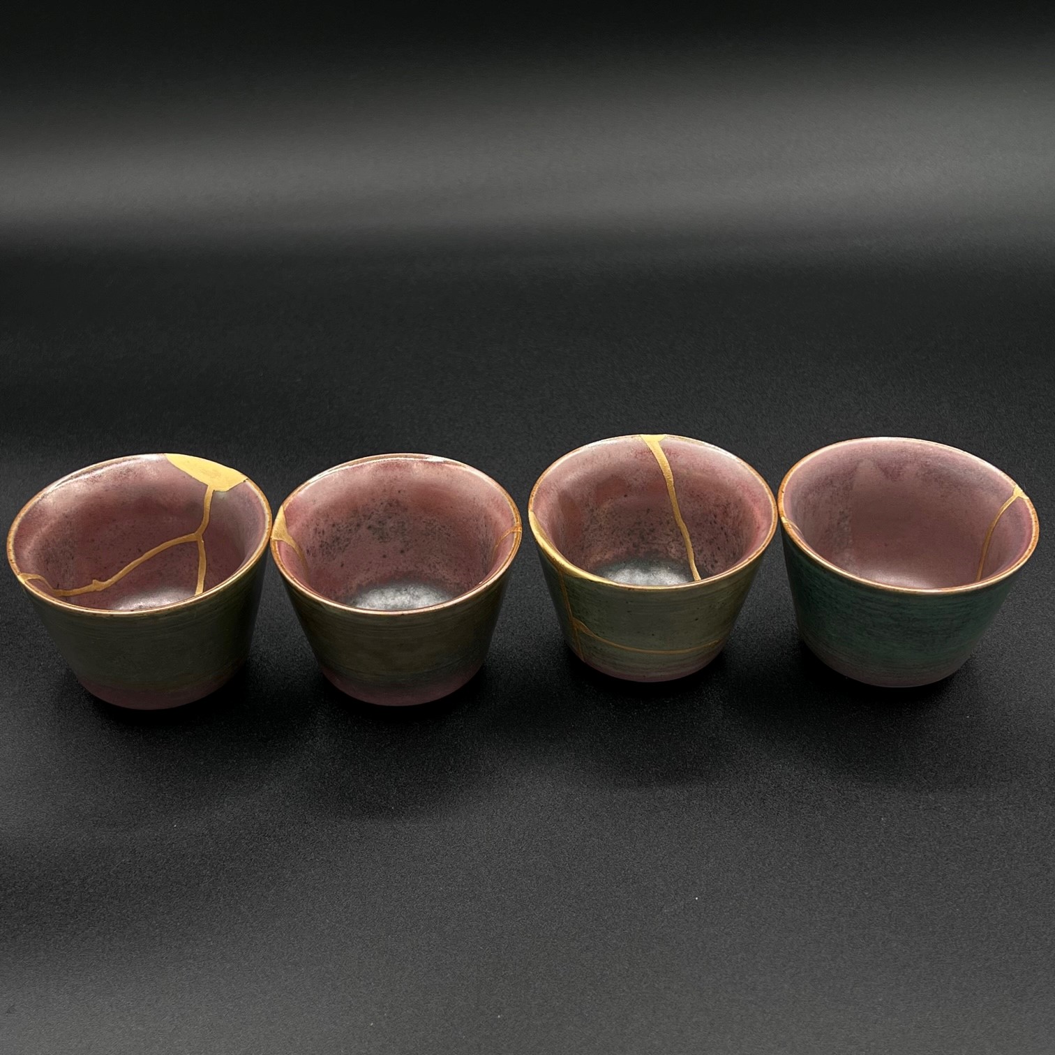 4 tasses au motif grues japonaises – Image 2